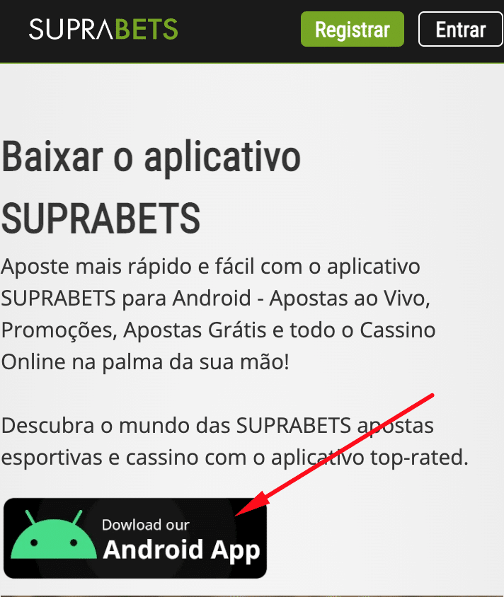 baixar o aplicativo para android