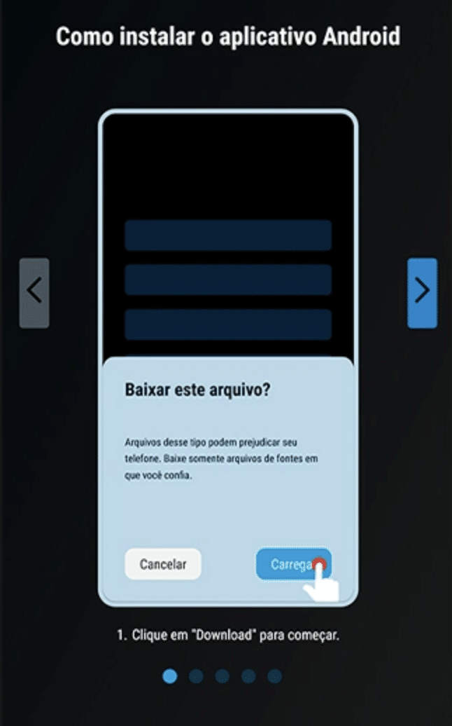 instalar o aplicativo Android
